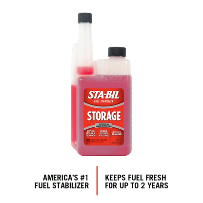 STA-BIL Storage Fuel Stabilizer Gasoline Treatment 32 Fl. Oz. - Treats 80 Gallons