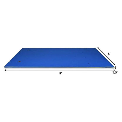 Floating Water Pad, 9 x 6 ft, 3-Layer XPE Foam