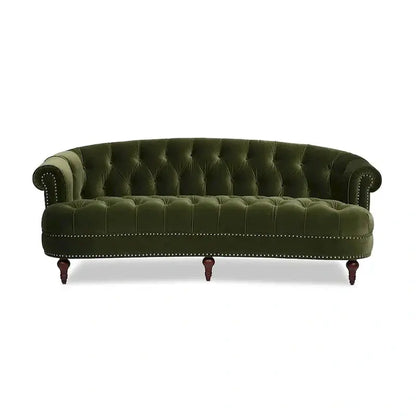 Jennifer Taylor Home La Rosa Chesterfield Sofa, 84-inch Velvet Tufted Upholstery - La Rosa 84 Mid