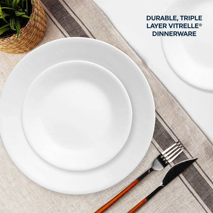 Corelle Winter Frost White 16-Piece Dinnerware Set