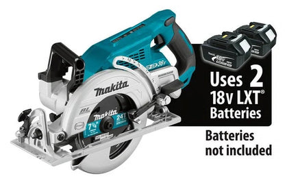 Makita Rear Handle Circular Saw, 7.25 in, 5100 RPM, 36 V DC - XSR01Z