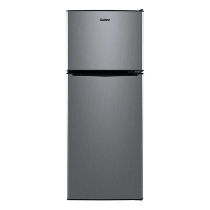 Galanz 4.6 Cu Ft Two Door Mini Refrigerator With Freezer, Stainless Steel - GL46TS5E