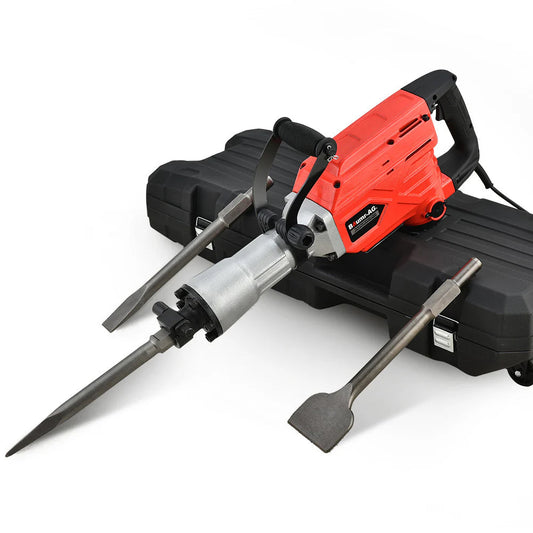 Baumr-AG Electric Demolition Jackhammer 2300W, 3 Chisels, Carry Case - BMJK-23S Mk II BAJHTL04A