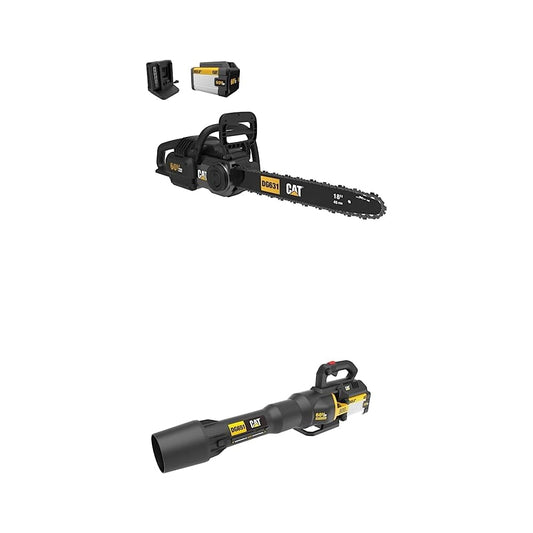 Cat 60V Brushless 16-Inch Chainsaw And 800 CFM Leaf Blower Combo Kit