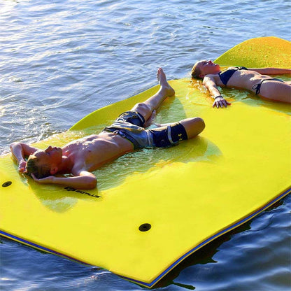 Floating Water Pad, 9 x 6 ft, 3-Layer XPE Foam